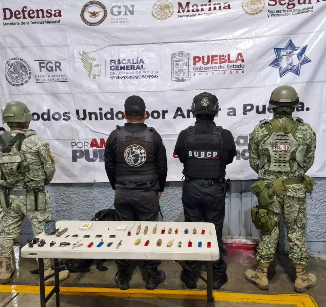 SSP y DEFENSA realizan operativo de revisión en el penal de Cholula